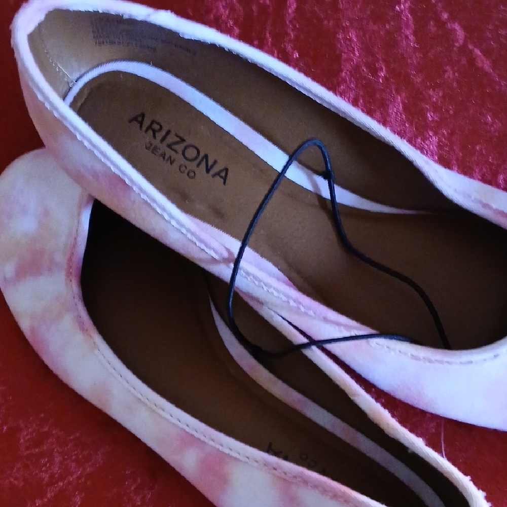 Arizona Jean Company Pink Pastel Flats NWOT